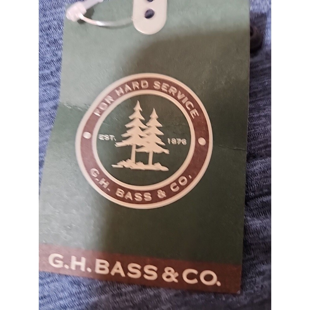 GH Bass Mens Polo Shirt 2XL Navy Blazer Heather Stretch Wicking‎ UPF 50 527D597 - Picture 4 of 10